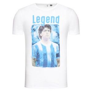 ONLY & SONS Tričko Diego Maradona 22021552 Biela Regular Fit vyobraziť