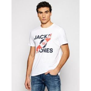 Jack&Jones Tričko Star 12190144 Biela Regular Fit vyobraziť