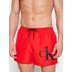 Calvin Klein Swimwear Plavecké šortky KM0KM00591 Červená Regular Fit vyobraziť