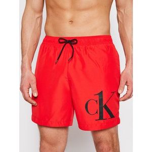 Calvin Klein Swimwear Plavecké šortky Ck One KM0KM00590 Červená Regular Fit vyobraziť