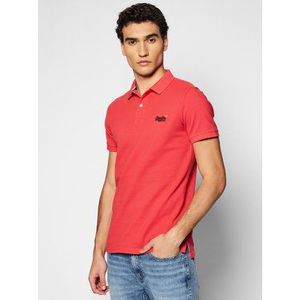 Superdry Polokošeľa Classic Pique M1110004A Červená Regular Fit vyobraziť