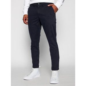 Calvin Klein Jeans Bavlnené nohavice J30J318323 Tmavomodrá Slim Fit vyobraziť