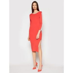 Armani Exchange Úpletové šaty 3KYA1A YMM2Z 1663 Červená Slim Fit vyobraziť