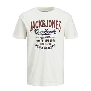 Jack&Jones Tričko Denim Logo 12183199 Béžová Regular Fit vyobraziť