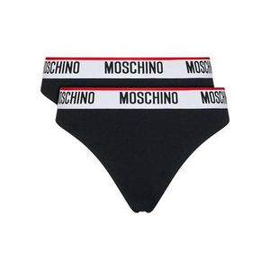 MOSCHINO Underwear & Swim Súprava 2 kusov klasických nohavičiek ZUA4742 9003 Čierna vyobraziť
