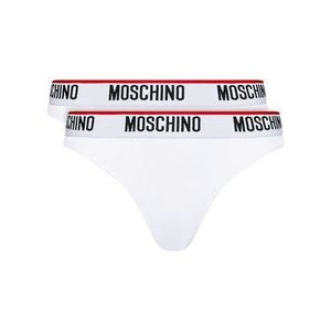 MOSCHINO Underwear & Swim Súprava 2 kusov stringových nohavičiek ZUA4744 9003 Biela vyobraziť