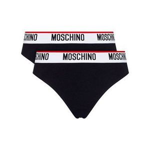 MOSCHINO Underwear & Swim Súprava 2 kusov brazílskych nohavičiek ZUA4745 9003 Čierna vyobraziť