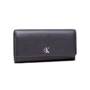 Calvin Klein Jeans Veľká dámska peňaženka Longfold K60K608012 Čierna vyobraziť