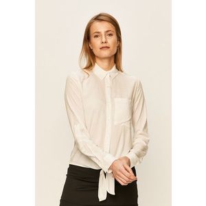 Košeľa Tally Weijl dámska, biela farba, regular, s klasickým golierom vyobraziť