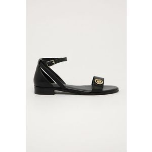Kožené sandále Liu Jo dámske, čierna farba vyobraziť