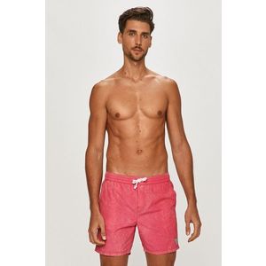 Plavkové šortky Guess ružová farba vyobraziť