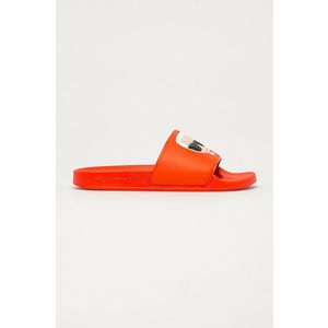 Šľapky Karl Lagerfeld dámske, oranžová farba vyobraziť