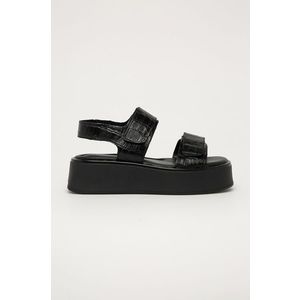 Kožené sandále Vagabond dámske, čierna farba vyobraziť