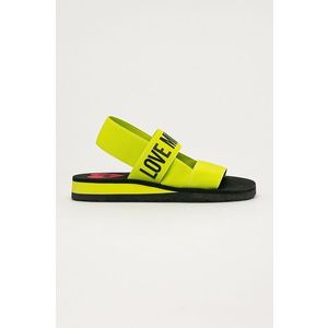 Sandále Love Moschino dámske, žltá farba vyobraziť