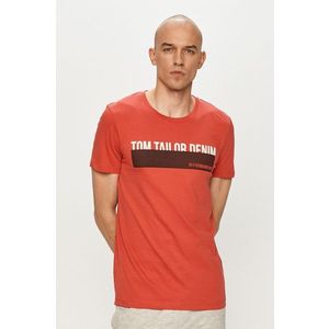 Tričko Tom Tailor červená farba vyobraziť