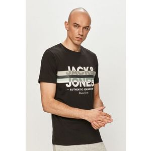 Tričko Jack & Jones čierna farba vyobraziť