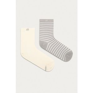 Ponožky Calvin Klein šedá farba vyobraziť