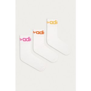 Ponožky adidas Originals biela farba vyobraziť