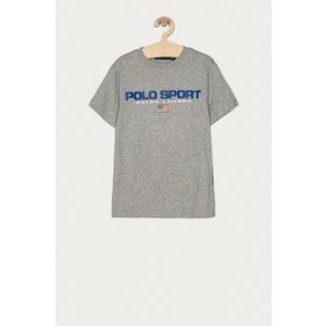 Detské tričko Polo Ralph Lauren šedá farba vyobraziť