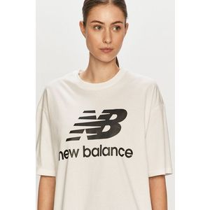 Tričko New Balance WT03519WK biela farba vyobraziť