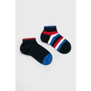 Detské ponožky Tommy Hilfiger (2-pak) tmavomodrá farba vyobraziť