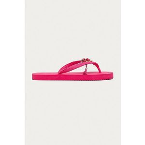 Žabky Flip*Flop dámske, ružová farba, na plochom podpätku vyobraziť