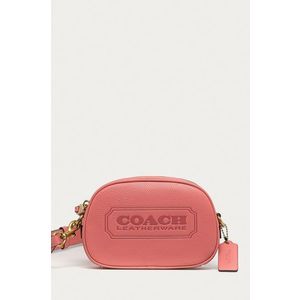 Kožená kabelka Coach ružová farba vyobraziť