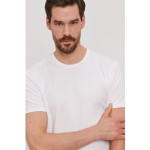 Tričko Selected Homme biela farba, jednofarebné vyobraziť