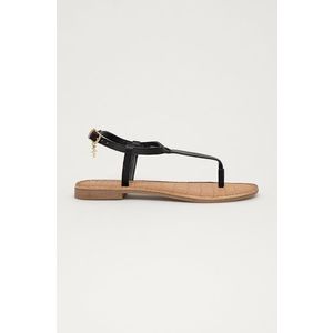 Kožené sandále Mexx dámske, čierna farba vyobraziť