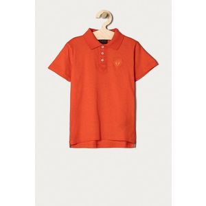 Detské polo tričko Guess oranžová farba, jednofarebné vyobraziť