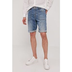 Rifľové krátke nohavice Pepe Jeans pánske vyobraziť
