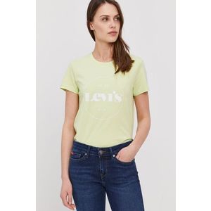 Tričko Levi's zelená farba vyobraziť