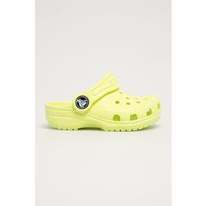 Detské šľapky Crocs zelená farba vyobraziť