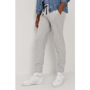 Nohavice Tommy Jeans pánske, šedá farba, melanžové vyobraziť