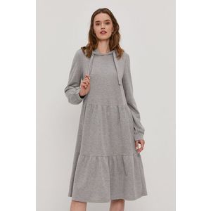 Šaty Jacqueline de Yong šedá farba, mini, áčkový strih vyobraziť