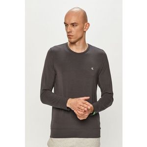 Tričko s dlhým rukávom Calvin Klein Underwear šedá farba, jednofarebné vyobraziť