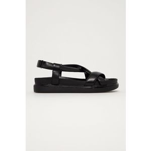 Kožené sandále Vagabond dámske, čierna farba vyobraziť
