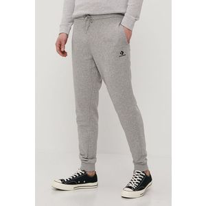 Nohavice Converse pánske, šedá farba, jednofarebné vyobraziť