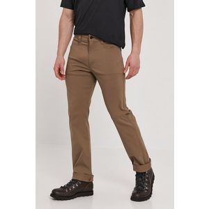 Nohavice Wrangler pánske, hnedá farba, rovné vyobraziť