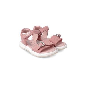 Detské semišové sandále Garvalin ružová farba vyobraziť