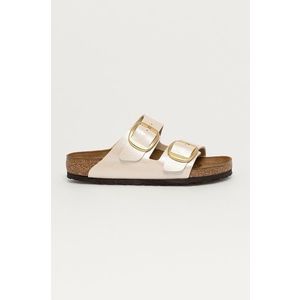 Šľapky Birkenstock dámske, krémová farba vyobraziť