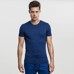 Pánske tričko Urban Classics Active Melange Tee royal blue/black - S vyobraziť