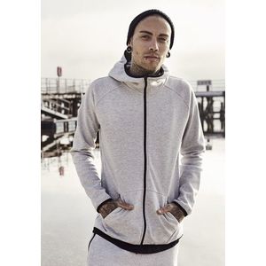 Urban Classics Athletic High Neck Interlock Zip Hoody grey - XXL vyobraziť