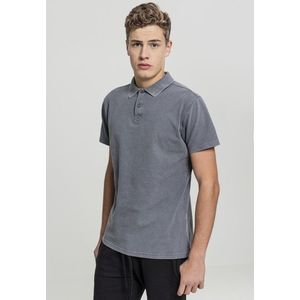 Urban Classics Garment Dye Pique Poloshirt grey - L vyobraziť