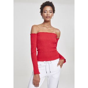 Urban Classics Ladies Cold Shoulder Smoke L/S fire red - S vyobraziť