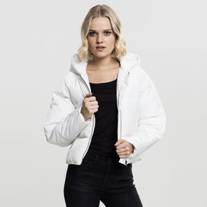 Urban Classics Ladies Hooded Oversized Puffer Jacket offwhite - M vyobraziť