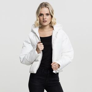 Urban Classics Ladies Hooded Oversized Puffer Jacket offwhite - L vyobraziť
