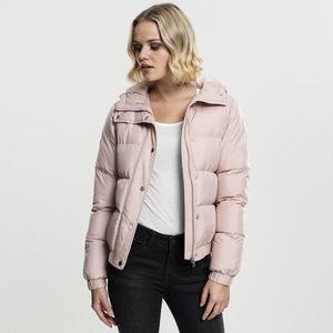 Dámska bunda Urban Classics Ladies Hooded Puffer Jacket lightrose - XL vyobraziť