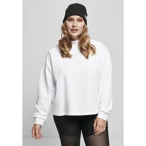 Urban Classics Ladies Oversized High Neck Crew white - XS vyobraziť