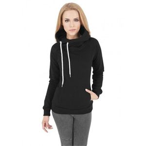 Urban Classics Ladies Raglan High Neck Hoody black - XS vyobraziť